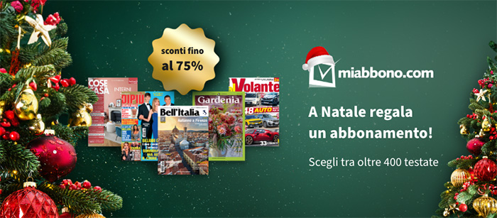 Offerte Natale abbonamenti riviste