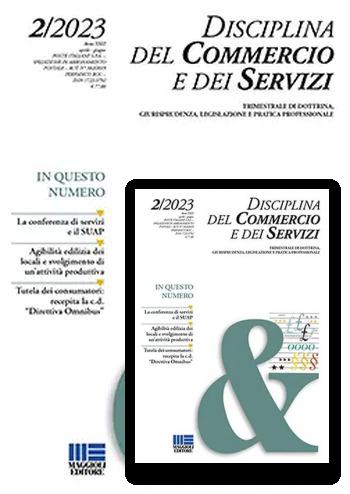 DISCIPLINA DEL COMMERCIO E DEI SERVIZI DISCIPLINA DEL COMMERCIO E DEI SERVIZI abbonamento rivista