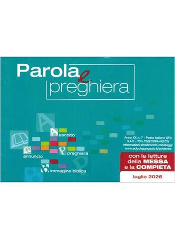 PAROLA E PREGHIERA - sconti insegnanti PAROLA E PREGHIERA - sconti insegnanti abbonamento rivista