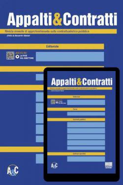 Anteprima rivista APPALTI E CONTRATTI