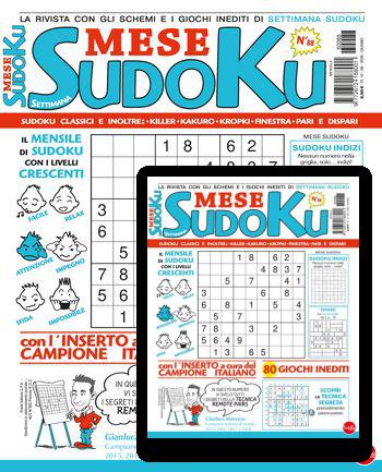 SETTIMANA SUDOKU MESE SETTIMANA SUDOKU MESE abbonamento rivista